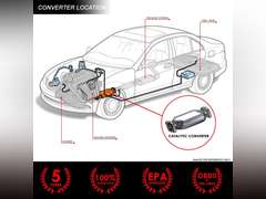 DNA MOTORING Factory Style Catalytic Converter Exhaust Compatible with 03-08 Corolla/Matrix/Vibe 1.8L Engine Models, OEM-CONV-028 97