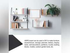 48" x 12" x 1/2" HDPE Plastic Sheet, High Density Polyethylene Sheet Cutting Board Black Solid Block, for DIY, Home Floor 72