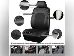 Car Seat Cover for Mitsubishi Outlander IV 2021 2022 2023 2024 2025, Leather Waterproof Breathable Seat Covers Full Set Seat Protector Car Seat Accessories,Purple 45