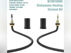 W10518394 W10441445 Dishwasher Heating Element for Whirlpool Kenmore Maytag Replaces W10134009 AP5690151 PS8260087 WDT730PAHZ0 WDF520PADM7 WDF520PADM3 WDF520PADM5 WDT720PADM2 WDT710PAYM3 W10518394VP 36