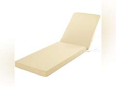 Chaise Lounge Cushion for Outdoor Furniture, Waterproof Fade and Tear Resistant Lounge Deck Chair Cushions for Patio Lawn Pool Resort Hotel, 72x21x3 Inch, Beige 66