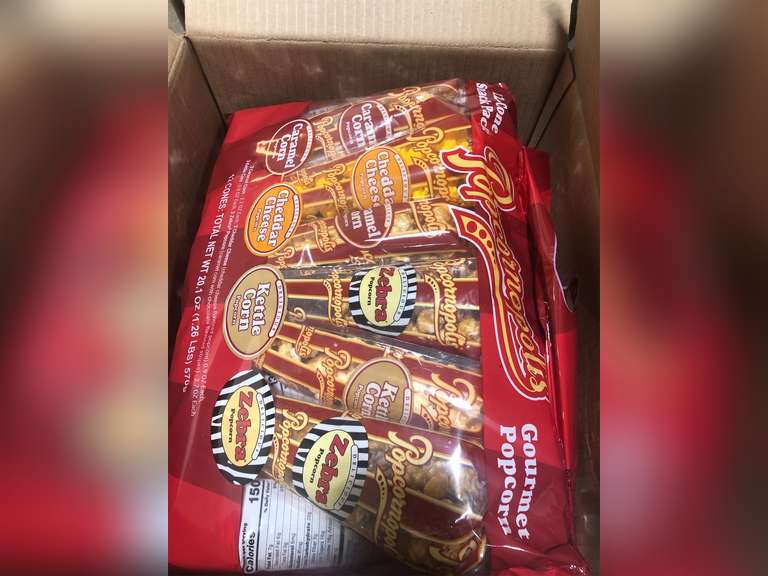Popcornopolis Popcorn 12 Cone Snack Pack (Gift cone) Best by 10/26/2025 36