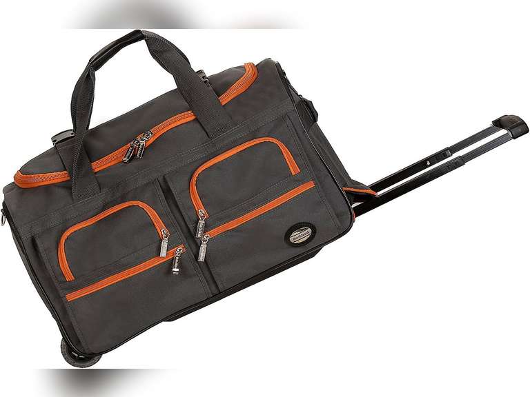 Rockland Rolling Duffle Bag, Charcoal, 22-Inch 61