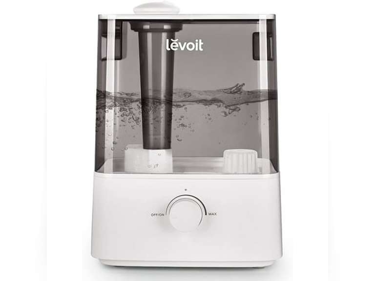 Levoit Cool Mist Humidifier for Room, Top Fill Humidifer for Large Rooms, 6L, Classic 300, Gray 106