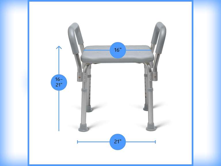 Medline Knockdown Bath Bench with Arms 46