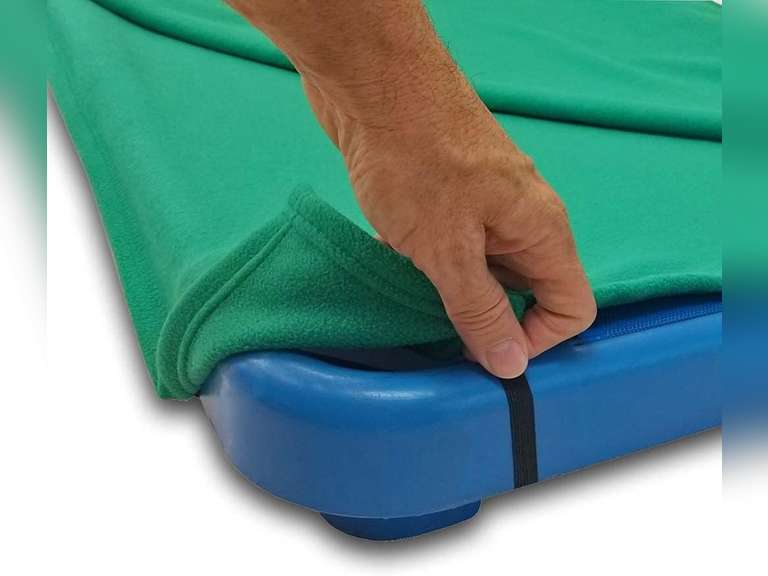 Rollee Pollee Green Fleece Cot Blanket size 50x55 16