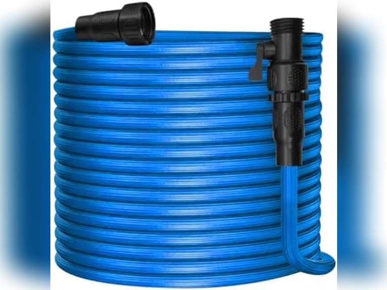 75FT Garden Hose, Water Hose, SPUAE Elastic Garden Hose with 3/4" Fittings, Triple-layer Core, Garden Hose Useful House Gifts for Outdoor Lawn Car Watering Plants 32