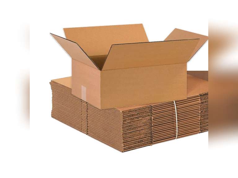 BOX USA B16126 Flat Corrugated Boxes, 16"L x 12"W x 6"H, Kraft (Pack of 25) 39.99