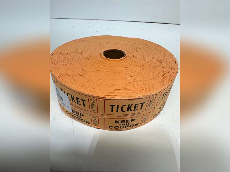 1000 Tacticai Raffle Tickets, Orange (1 of 8 Colors), Double Roll, Ticket for Events, Entry, Class Reward, Fundraiser & Prizes 9