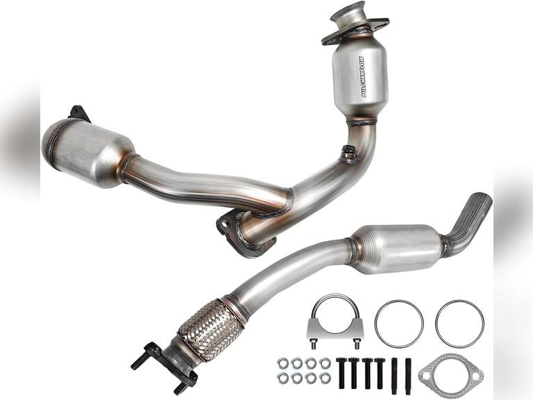 Front & Rear Catalytic Converter Compatible with 2000-2007 Ford Taurus, 2000-2005 Mercury Sable 3.0L V6(Only 3.0L V6 OHV) Catalytic Convertor High Performance (EPA Compliant) 240
