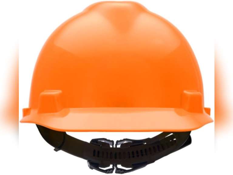 MSA V-Gard Cap Style Safety Hard Hat Suspension | Polyethylene Shell, Superior Impact Protection, Self Adjusting with Crown Straps | 1-Touch Suspension 20