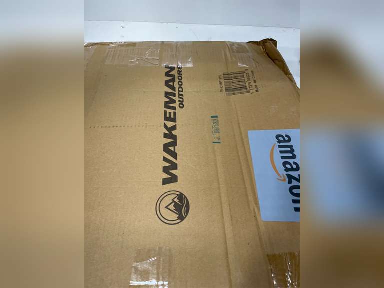 Wakeman Outdoor Trash Can - 46-Gallon Collapsible Garbage Can with 3 Stakes - Pop Up Trash Can for Camping, Storage, or Yard Waste Outdoors (Green) 18