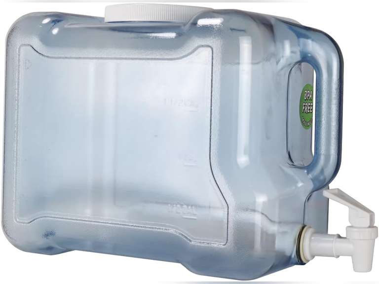 (Similar)New Wave Enviro Products BPA Free Tritan Bottle, 2 Gallon Refrigerator with BPA Free Spigot and Integrated Handle, Refrigerator Dispenser Bottle, light blue 34