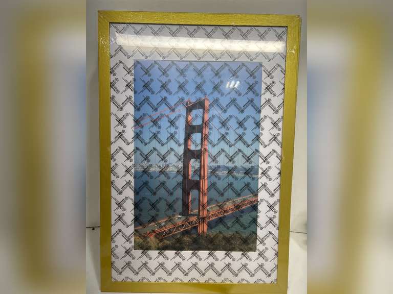 Frametory, 16x24 Frames Display 12x18 Picture with Mat or 16x24 Photo Without Mat, Shatter-Resistant Glass, Pre-Installed Wall Mounting Hardware - Gold 28