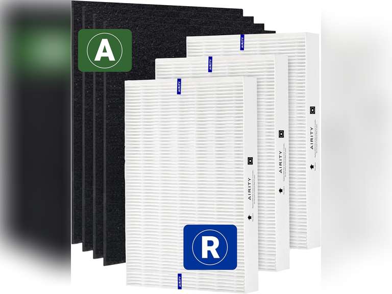 Honeywell HPA300 HEPA Filter Replacement for Air Purifiers - HPA300, HPA5300, HRF-R3 Series (3 R Filters + 4 Activated Carbon Pre-Filters) 37