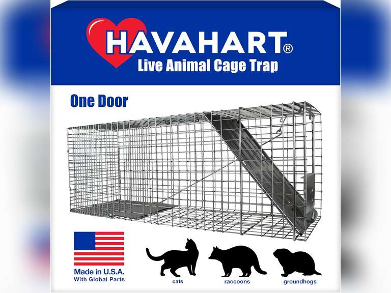 Havahart 1079 Large Live Animal Professional Style 1-Door Nuisance Animals Cage Trap 70
