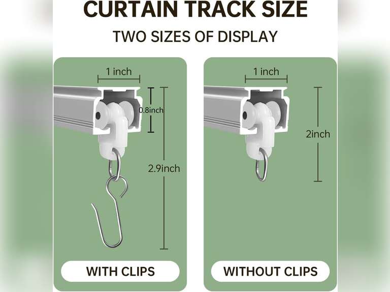 MaKefeile Curtain Tracks Ceiling Wall Mounted Heavy-Duty Curtains Rails Room Divider Curtain Track for Living Room Bedroom Room Shower Divider White 3 ft To 9 ft 62