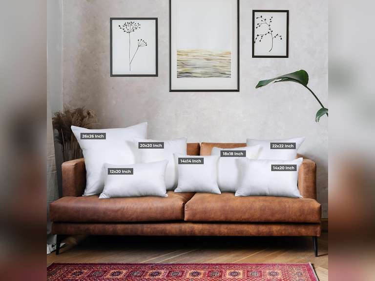 Utopia Bedding Throw Pillows (Set of 4, White), 18 x 18 Inches Pillows for Sofa, Bed and Couch Decorative Stuffer Pillow 21