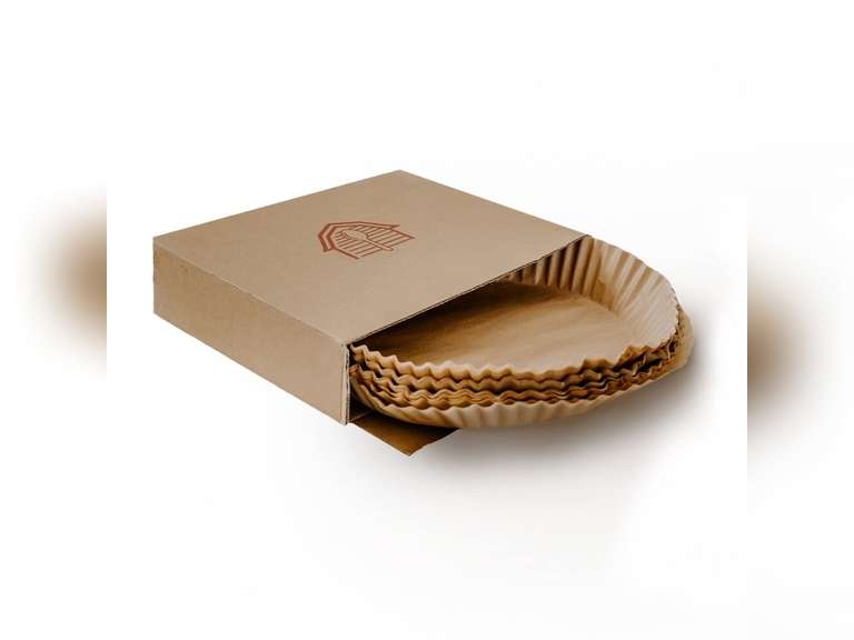 BakeBarn Parchment Paper for Pie Weights and Pans Plastic Free Packaging Pre Formed Fit 8 9 10 Inch Dish Natural Unbleached Food Grade Non-Stick Liner 31