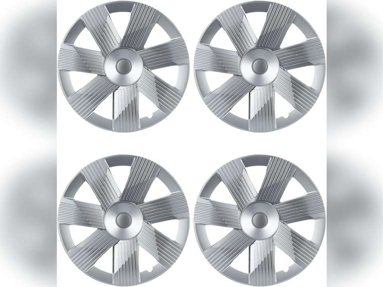 Hubcaps for Tesla Model Y 2019-2024, 19 Inch ABS Hubcaps, Rim Protector Hub Caps Compatible with Model Y 2019 2022 2023 2024, Set of 4 PCs, Silver 76