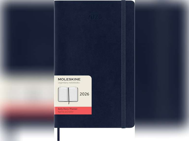 Moleskine Classic 12 Month 2026 Daily Planner, Soft Cover, Large (5" x 8.25"), Sapphire Blue, 400 pages 27