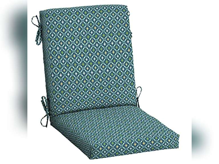 Arden Outdoor Dining Chair Cushion, 20 in x 20 in, Weather-Proof, Rain-Proof, Fade Resistant Patio Cushion for Patio, Dining, or Rocking Chairs 20 x 20, Alana Tile (2 items) 58