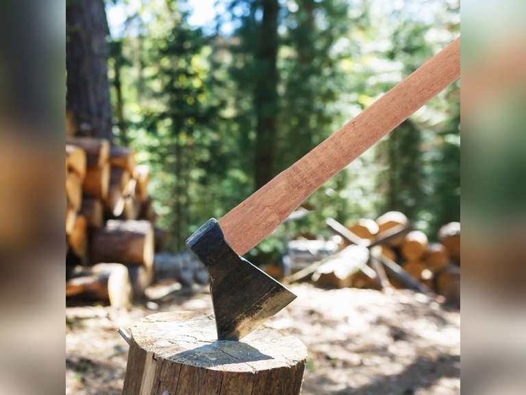 Housoutil 2PCS Axe Handle Replacement, Wood Hatchet Handles, Wood Tool Hatchet Handle Replacement for Camp Axe Accessory Hammer Handle 19