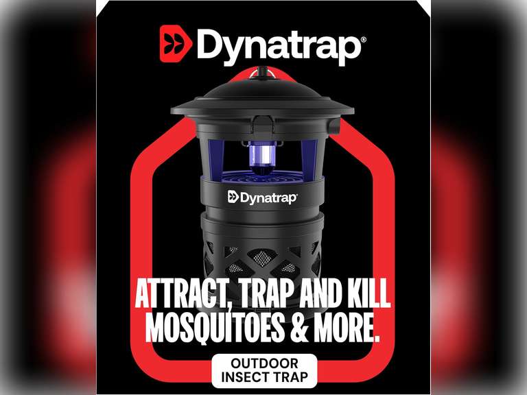 DynaTrap DT1130SR Mosquito & Flying Insect Outdoor Trap and Killer Kills Mosquitoes, Flies, Wasps, Gnats, & Other Flying Insects Protects up to 1/2 Acre 60