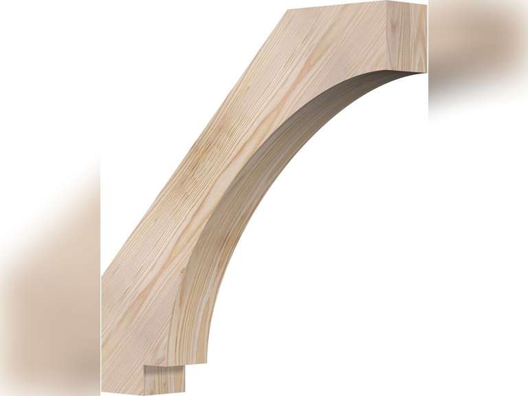 Ekena Millwork BRC04X22X22IMP00SDF 3 1/2"W x 22"D x 22"H Imperial Smooth Knee Brace, Douglas Fir 84