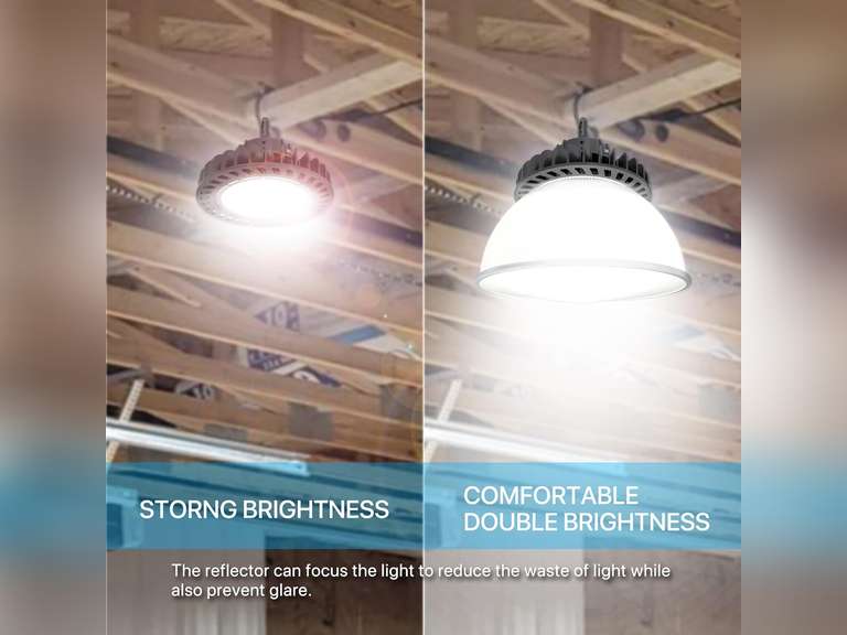HYPERLITE 60 Degree PC Reflector ONLY for Hero Series LED High Bay Light 1-Pack (Milky Reflector with Cover) 63