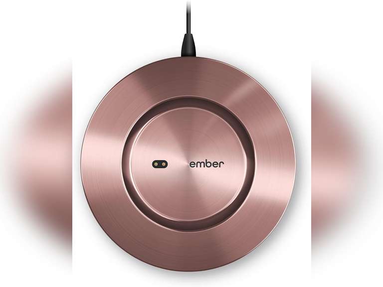 Ember Charging Coaster 2, Wireless Charging for Use with Ember Temperature Control Smart Mug, Rose Gold 40