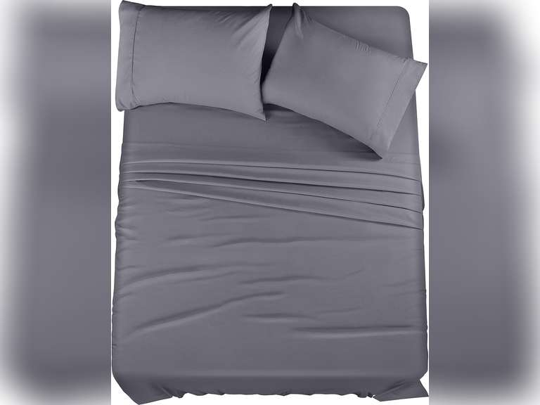 Utopia Bedding Queen Sheet Set 4 Piece Bed Sheets for Queen Size Bed, Soft and Breathable Microfiber, Includes 1 Fitted Sheet, 1 Flat Sheet and 2 Pillowcases (Grey) 16