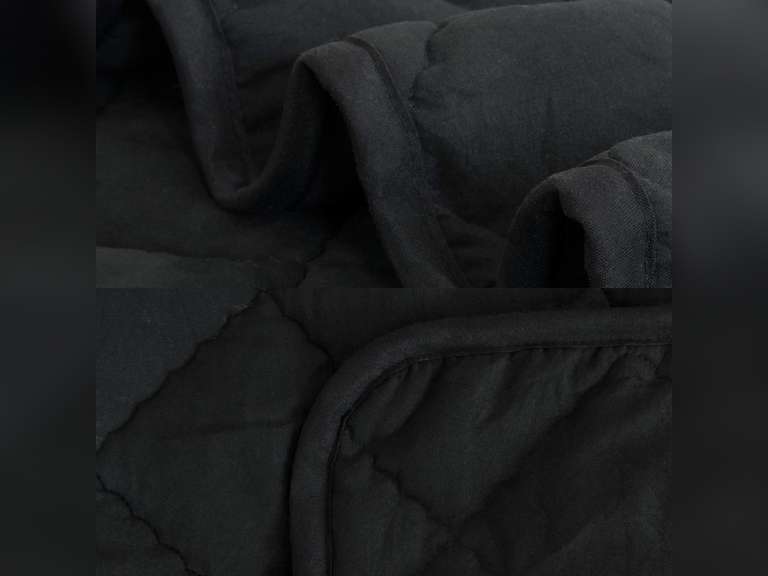 Similar model. NTBAY Down Alternative Toddler Comforter, Lightweight and Warm Crib Quilted Blanket, king size Black 39