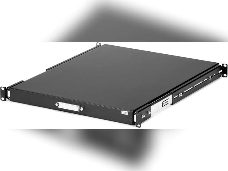 StarTech.com 1U Sliding Server Rack Mount Keyboard Shelf Tray, 55lbs ...