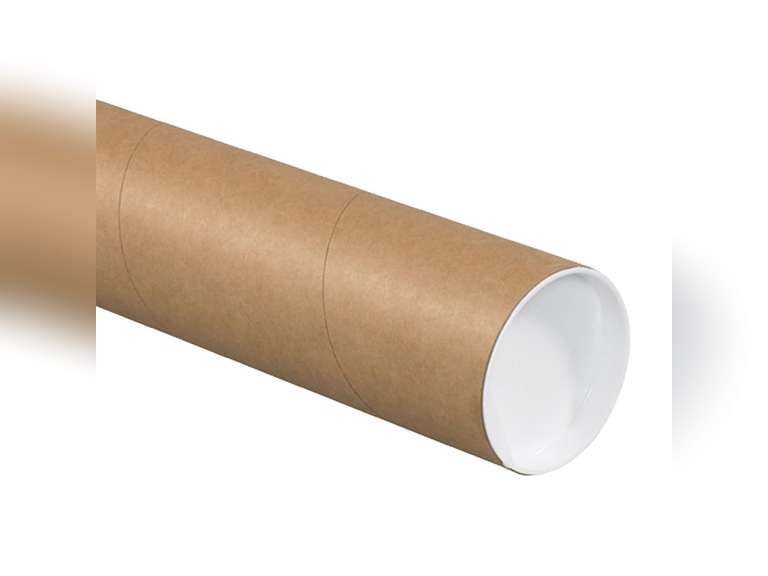 Aviditi P3026K Mailing Tubes with Caps, 3" x 26", Kraft (Pack of 24) 116