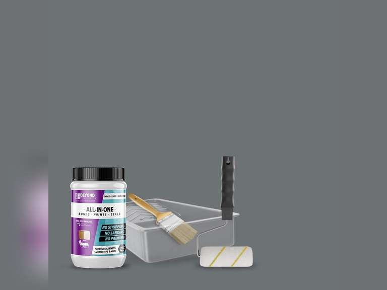 BEYOND PAINT Furniture, Cabinets and More All-in-One Refinishing Kit/Color- Pewter 63
