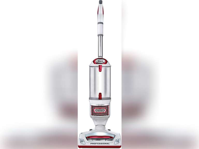 Shark NV501 Rotator Professional Lift-Away Upright Vacuum with HEPA Filter, Swivel Steering, LED Headlights, Wide Upholstery Tool, Dusting Brush & Crevice Tool, White/Red 200