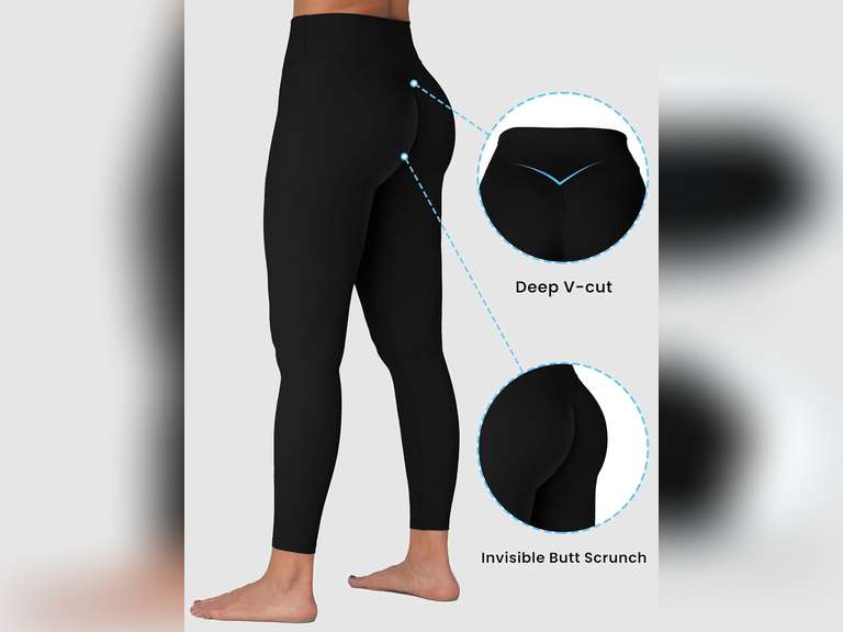 Sunzel Sunzfly Invisible Butt Scrunch Workout Leggings for Women, Butt Lifting High Waisted Gym Yoga Pants with Tummy Control size L 15