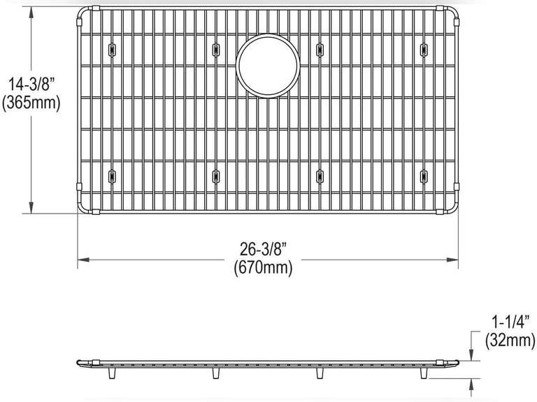 Elkay Crosstown CTXBG2614 Stainless Steel Bottom Grid 51