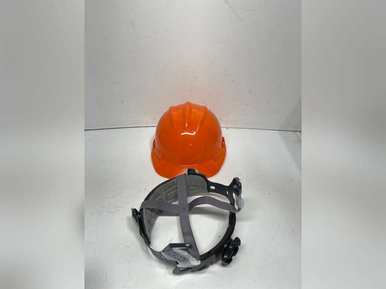 MSA V-Gard Cap Style Safety Hard Hat Suspension | Polyethylene Shell, Superior Impact Protection, Self Adjusting with Crown Straps | 1-Touch Suspension 20