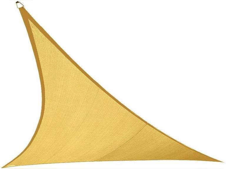 Coolaroo 473884 Coolhaven Triangle Shade Sail, 18', Sahara 169