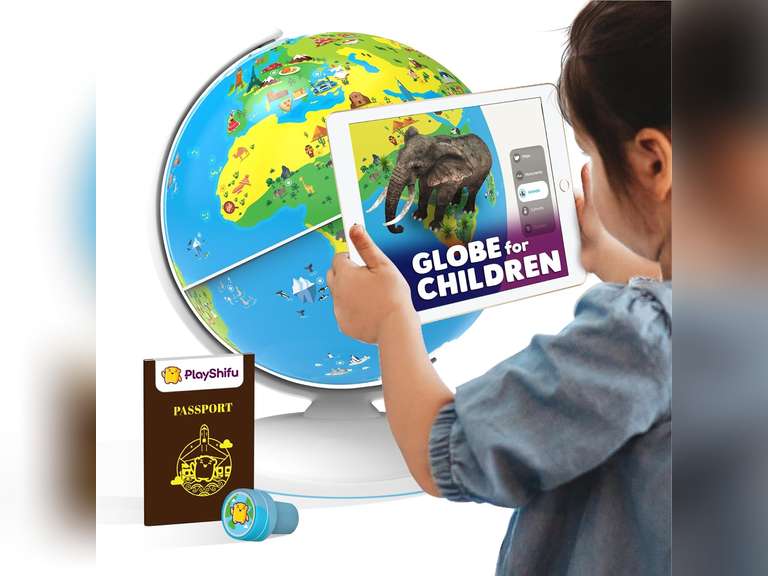 PlayShifu Smart Educational Globe for Kids, Interactive AR Toy, Ideal for Preschool Learning, Birthday Gift for Boys and Girls, STEM Toy for Kids Ages 4-10 55
