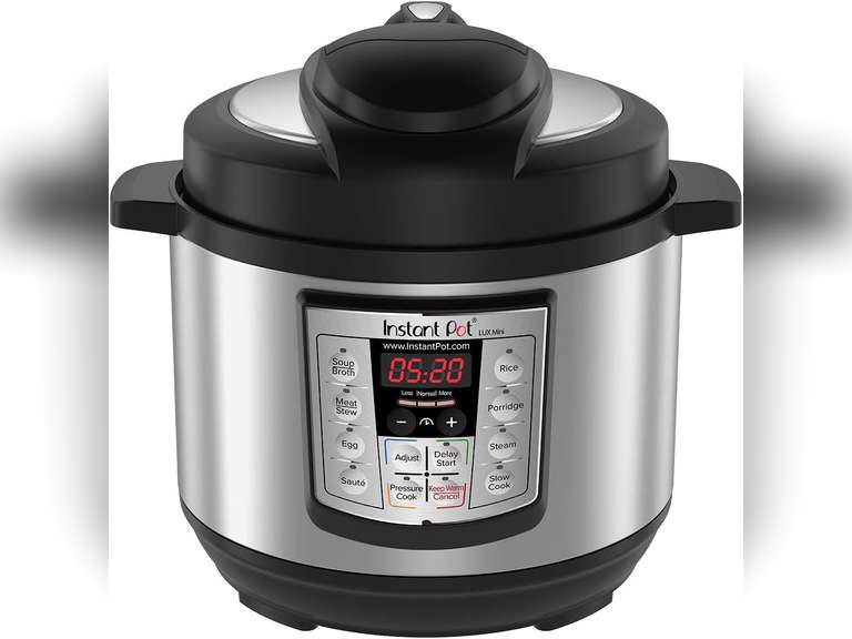 Instant Pot Lux Mini 6-in-1 Electric Pressure Cooker, Sterilizer Slow Cooker, Rice Cooker, Steamer, Saute, and Warmer, 3 Quart, 10 One-Touch Programs 60