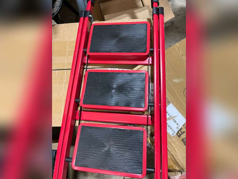 Step Ladder 3 Step Ladder Folding Step Stool,3 Step Stool with Anti-Slip and Wide Pedal,Portable Foldable Step Ladder with Handgrip 550 lbs Capacity Step Stool 33