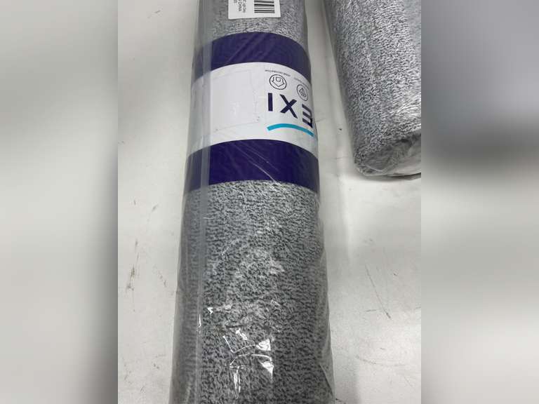DEXI Kitchen Rugs and Mats for Floor, Non Slip Washable Mat Set of 2, Thin Absorbent Rubber Backing Runner Rug for Sink, Laundry Room, Hallway, 23x35+23x86, Light Grey 50