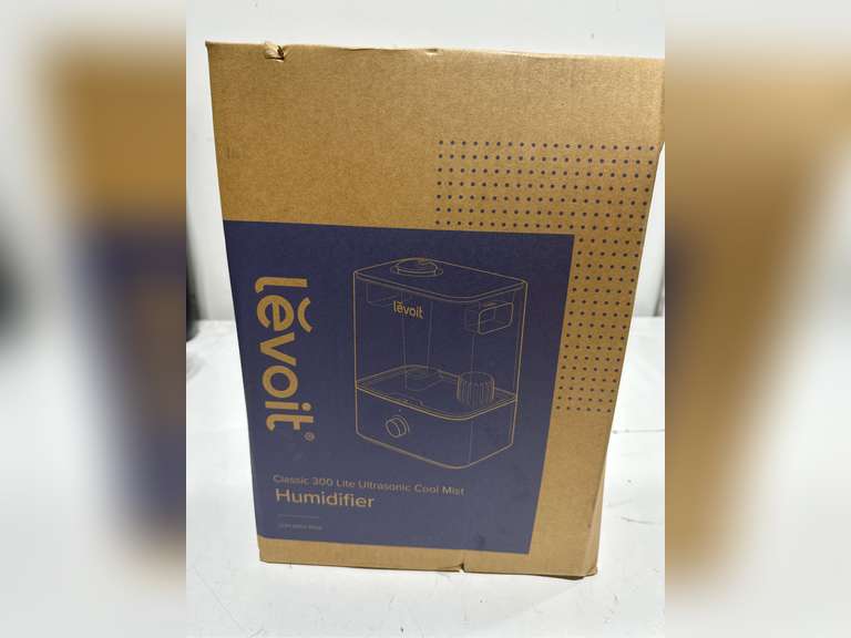 Levoit Cool Mist Humidifier for Room, Top Fill Humidifer for Large Rooms, 6L, Classic 300, Gray 106