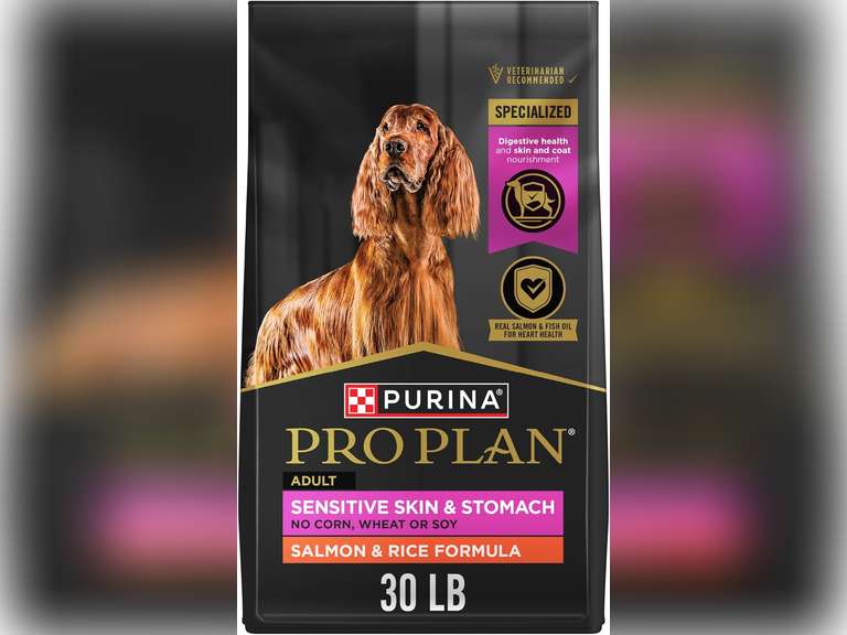 Purina Pro Plan Sensitive Skin and Stomach Dog Food Dry, Adult Salmon
