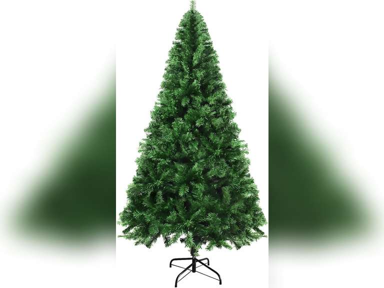 MuRealy 6ft Artificial Christmas Tree - 800 PVC Tips Slim Space Saving for Home Office | Fire-Resistant & Quick Assembly 77