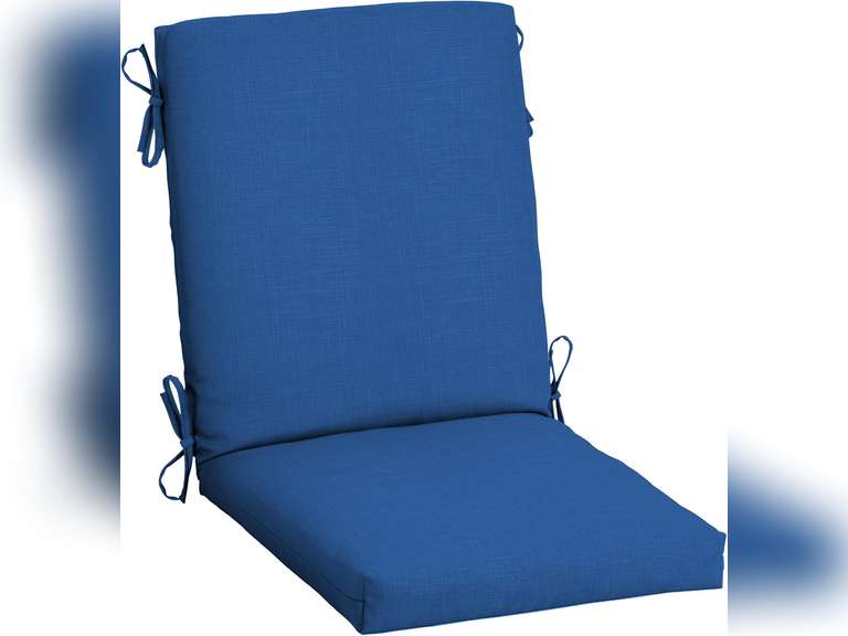 Arden Selections Outdoor Dining Chair Cushion, 20 x 20, Rain-Proof, Fade Resistant, 20 x 20, Cobalt Blue Texture 38