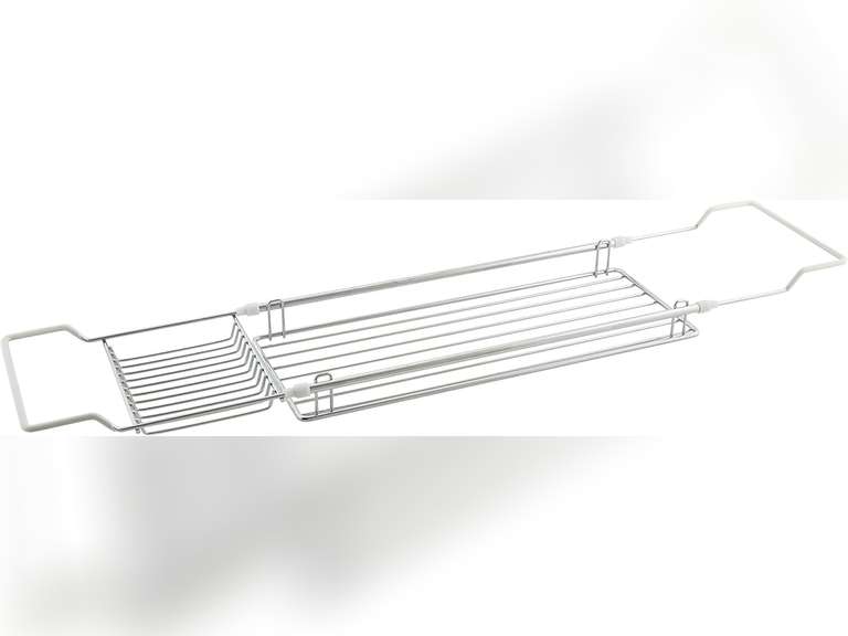 Organize It All Expandable Chrome Bathtub Caddy/Tray 51